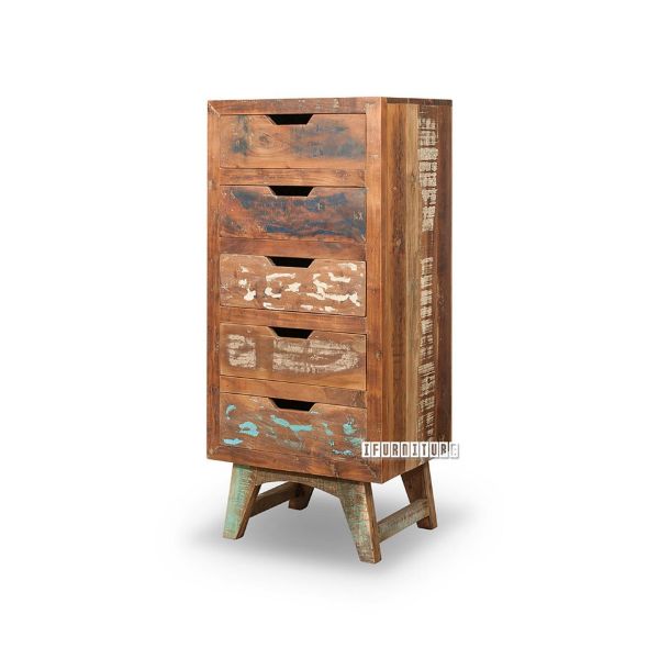 Picture of MALMO 5Drw Solid Recycled Wood Tallboy