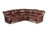 Picture of HARNEY POWER/MANUAL RECLINING SECTIONAL SOFA *Brown