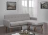 Picture of CARINE 3 Seat + Ottoman or Reversible Sectional Sofa (Light Grey)