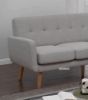 Picture of CARINE 3 Seat + Ottoman or Reversible Sectional Sofa (Light Grey)