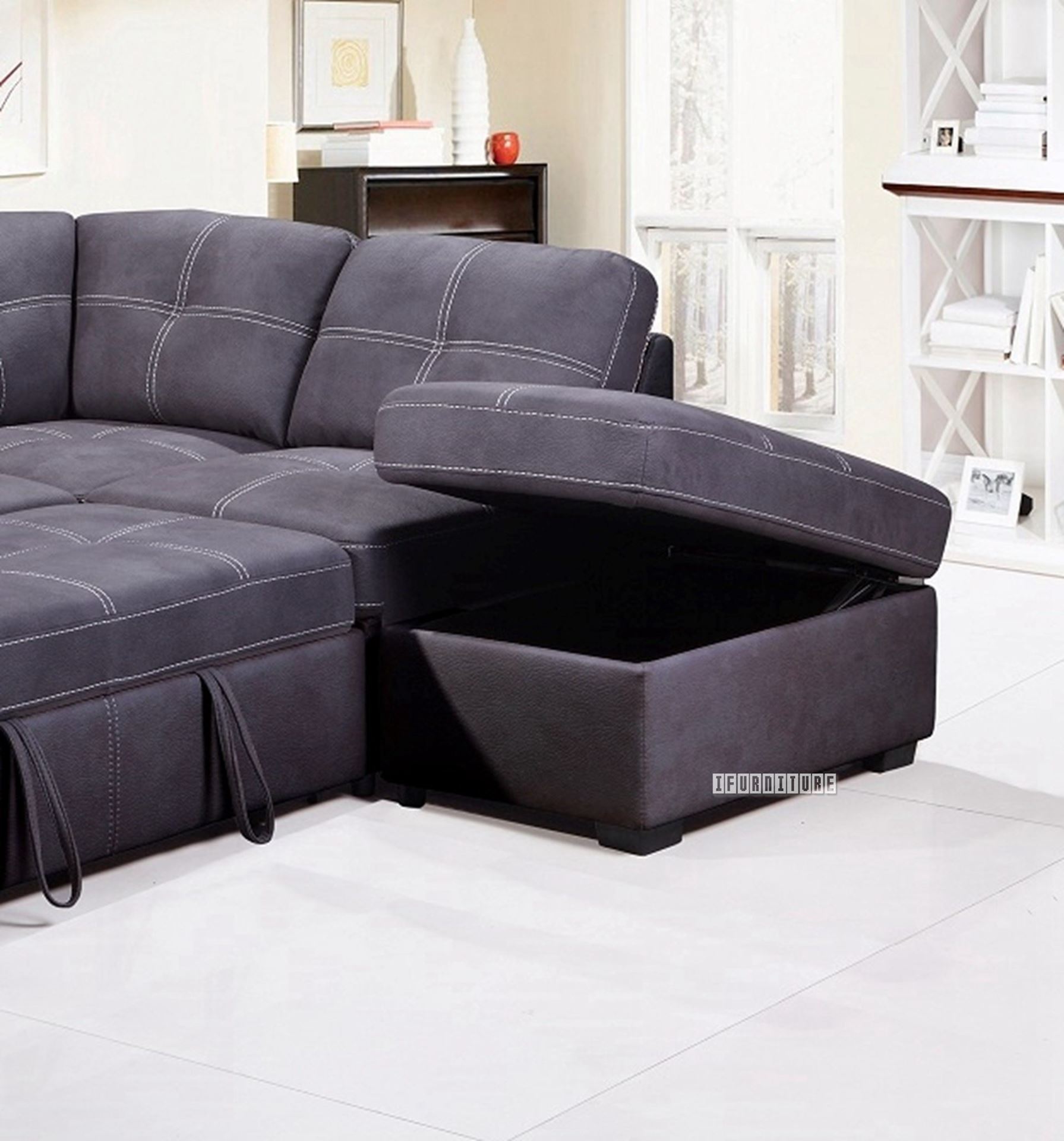 BELLINI SECTIONAL SOFA BED WITH Storage *Grey