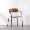 Picture of Crisp Bent Wood Chair with arms *Natural/Walnut