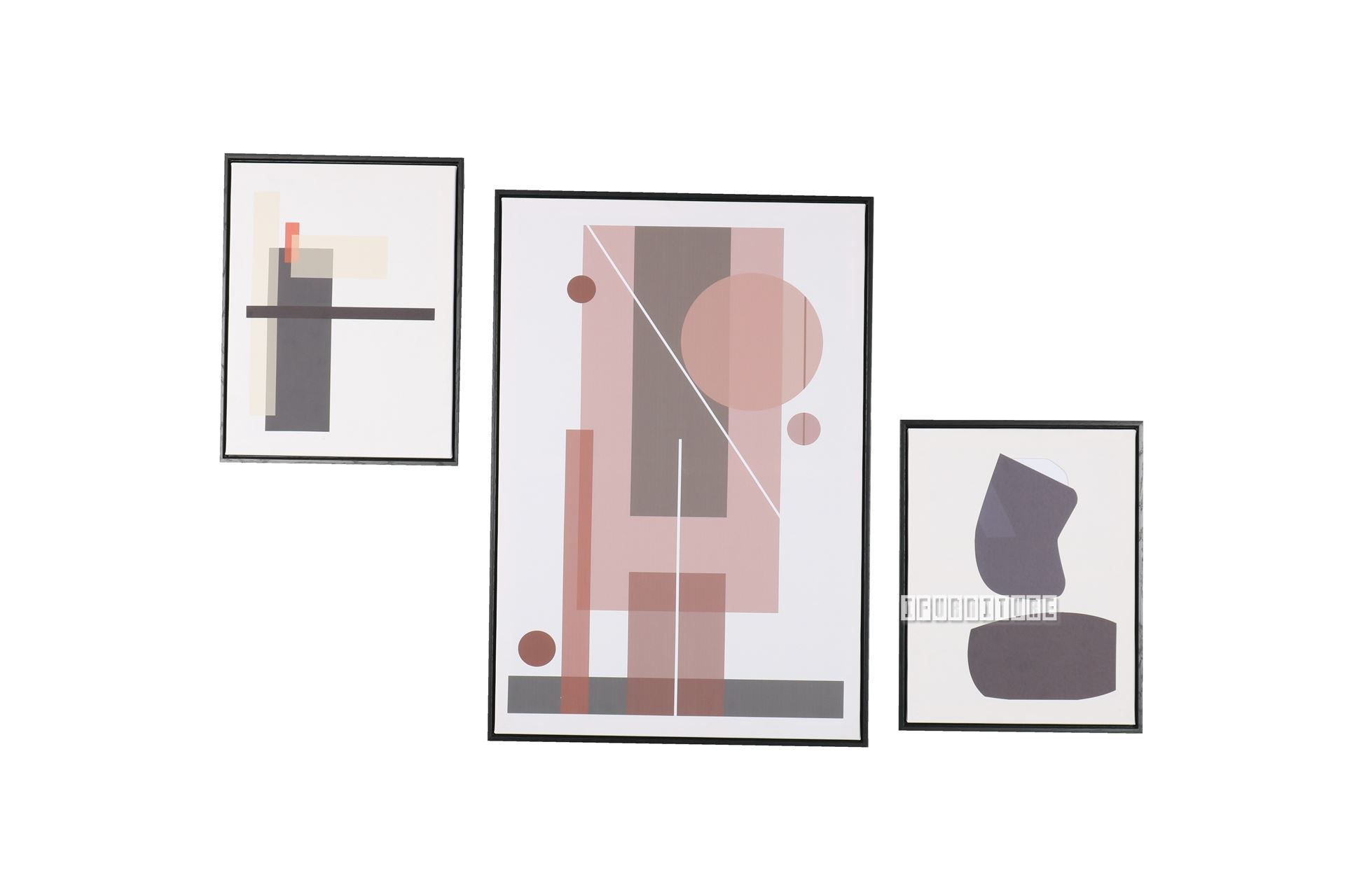 Abstract 3pc Photo Frame