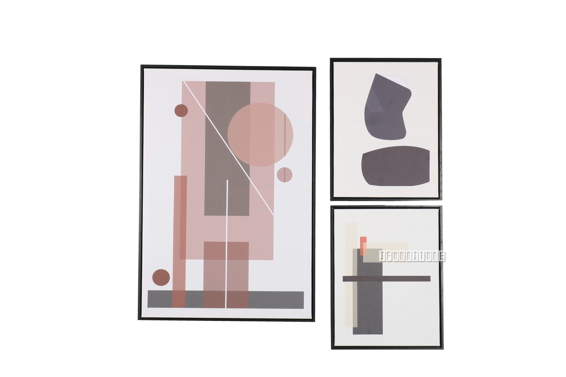 Abstract 3pc Photo Frame