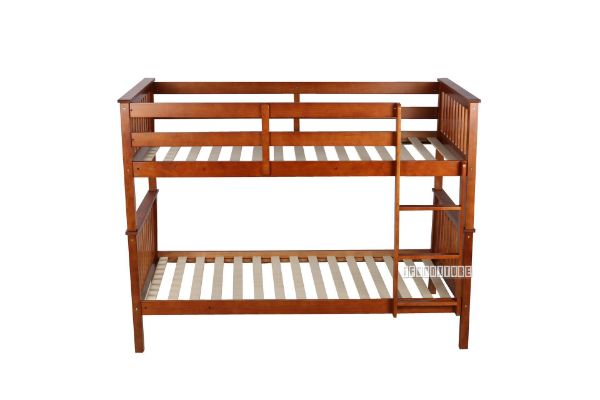 Picture of STARLET Bunk Bed with Storage Single *Warm Honey color