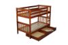 Picture of STARLET Bunk Bed with Storage Single *Warm Honey color