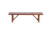 Picture of EILBY Solid Pinewood & Veneer Bench (Dark Brown)