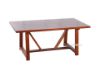 Picture of EILBY Dining Table  1.8/2.2M SOLID PINEWOOD & VENEER IN RICH
