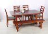 Picture of EILBY 180 Dining Set * SOLID PINEWOOD & VENEER IN RICH *GREY