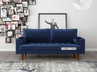 Picture of Faversham 3 Seat Sofa * Space Blue Velvet