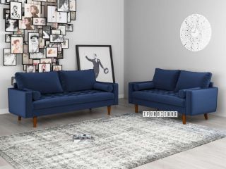 Picture of Faversham 3+2 Sofa Set * Space Blue Velvet