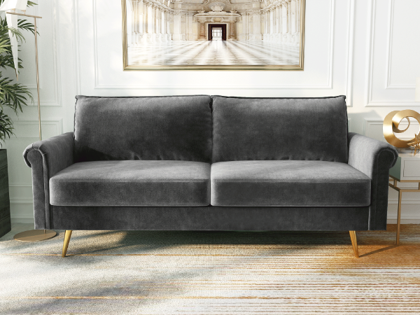 Picture of LIDO 3 Seat Sofa *Grey Velvet