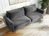 Picture of LIDO 3 Seat Sofa *Grey Velvet
