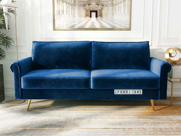 Picture of LIDO 3 Seat Sofa *Space Blue Velvet
