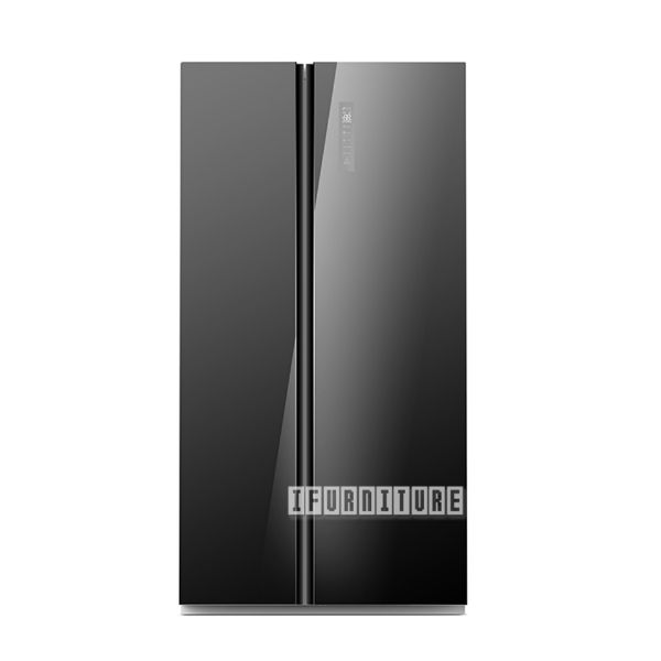 Picture of Midea 584L Fridge Freezer Black Glass JHSBSINV584BK