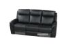 Picture of Breville Reclining Genuine Leather Sofa *black