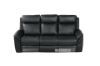 Picture of Breville Reclining Genuine Leather Sofa *black