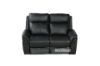 Picture of Breville Reclining Genuine Leather Sofa *black