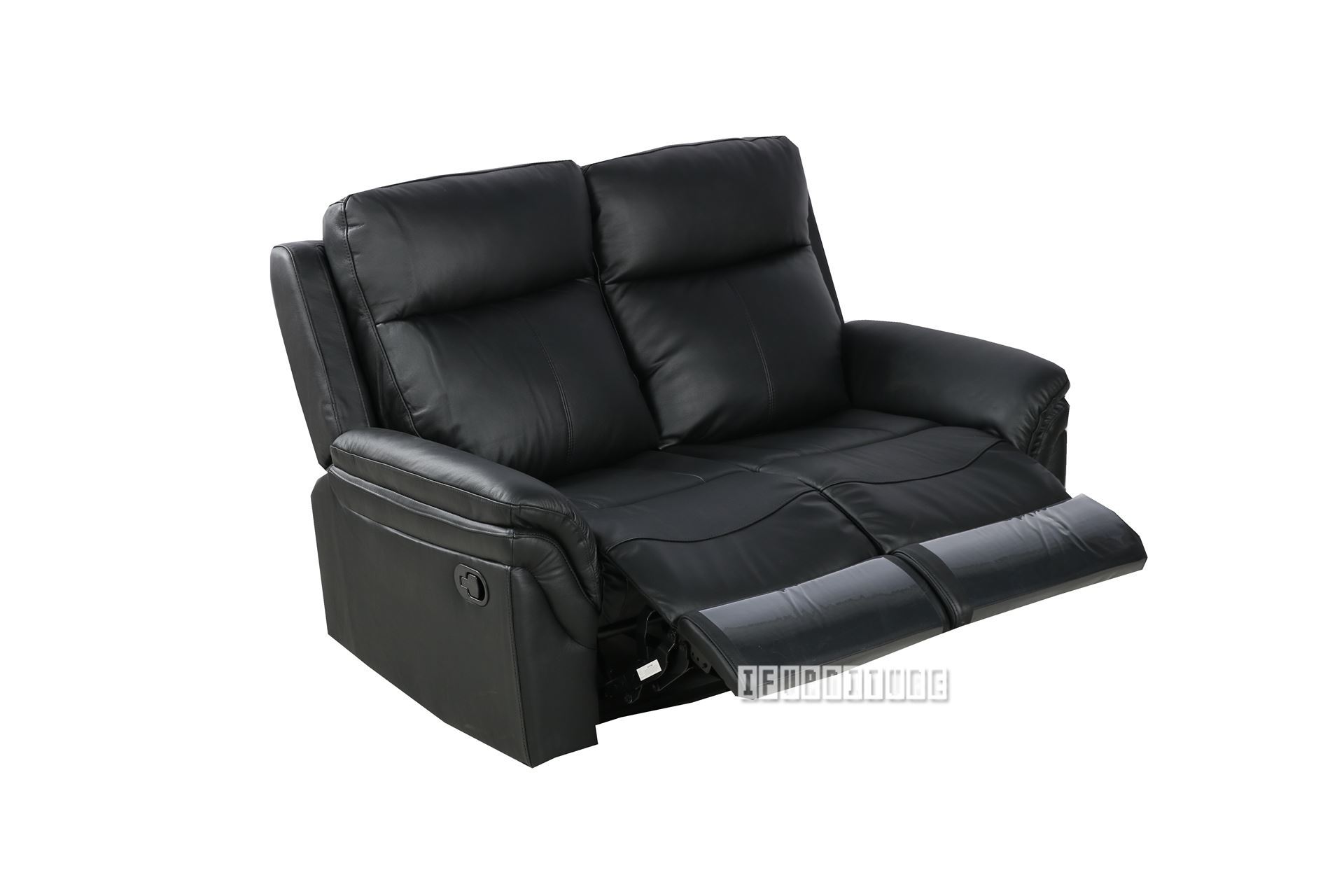 Breville Reclining Genuine Leather Sofa *black