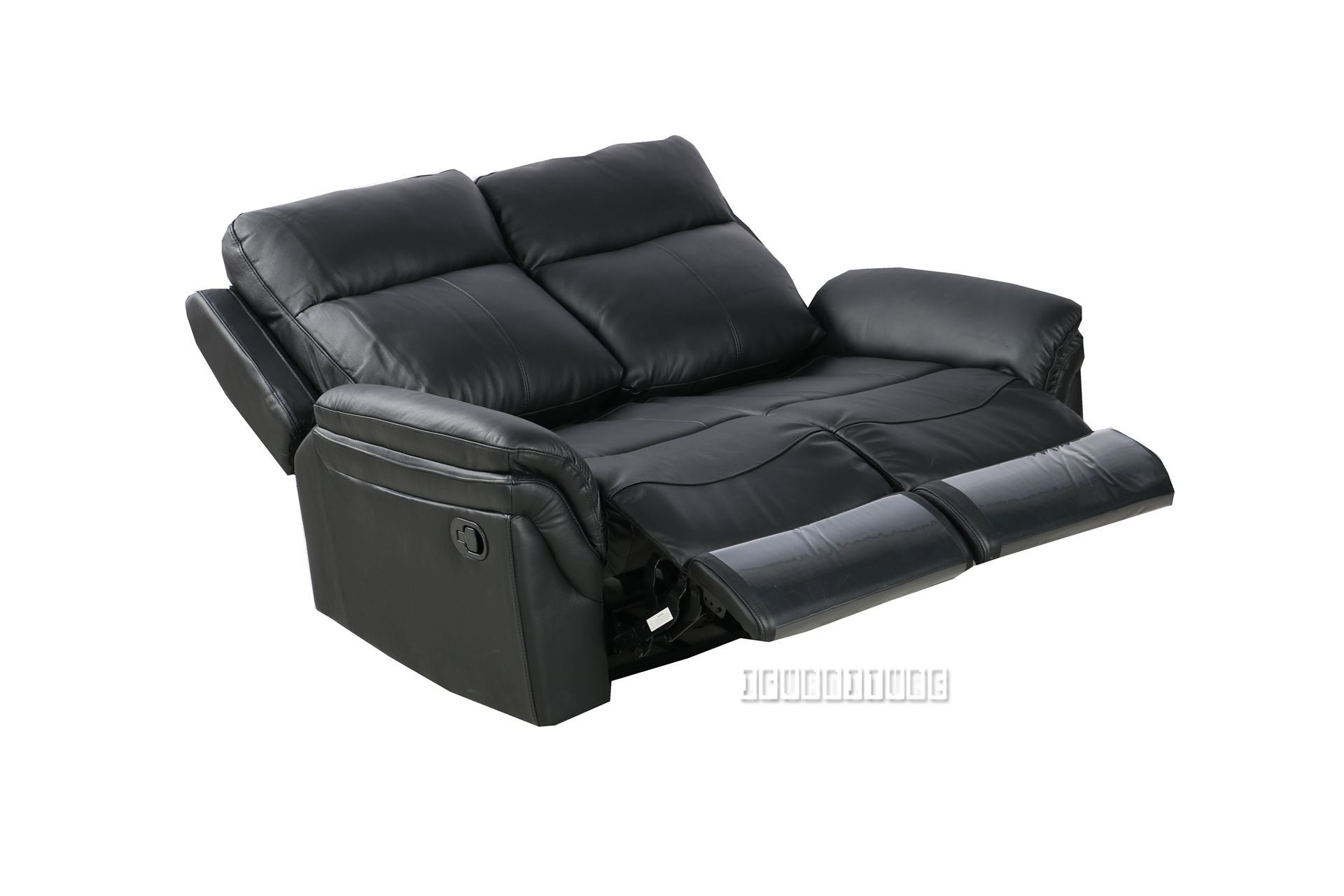 Breville Reclining Genuine Leather Sofa *black