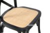 Picture of ALBION Solid Beech Cross Back Dining Chair with Rattan Seat (Black)