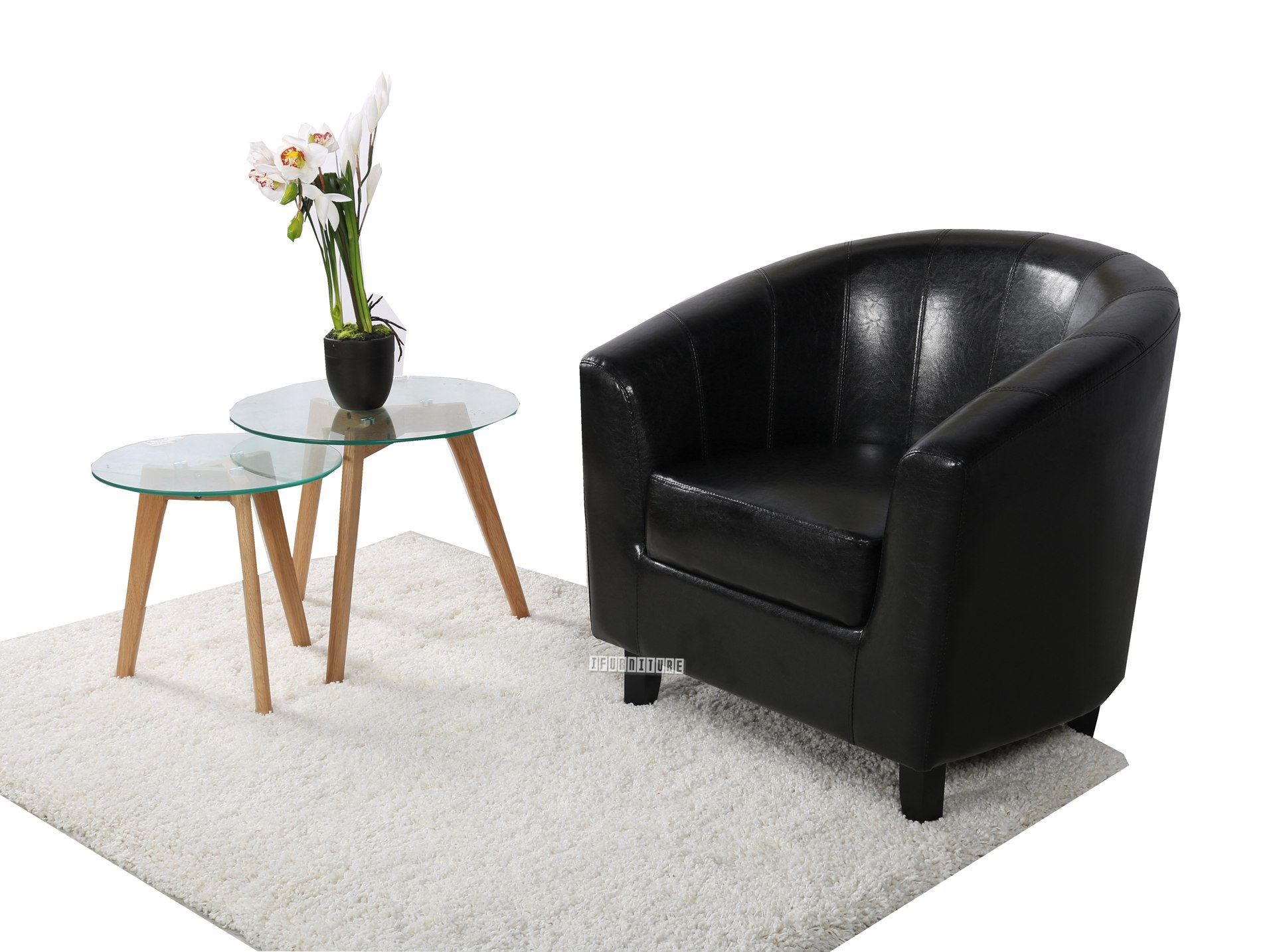 CHARLIE BARREL/TUB CHAIR * Brown