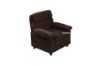 Picture of Alicia Sofa in Dark Brown Velvet Fabric