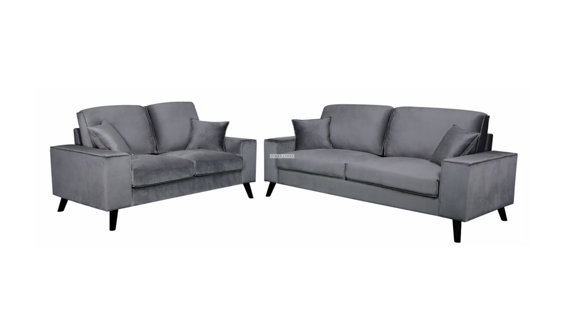 CALGARY 3+2 Sofa Range *GREY VELVET
