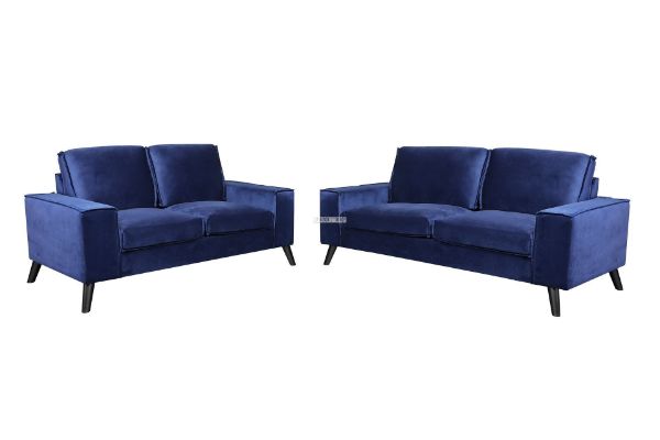 Picture of CALGARY 3+2 Sofa Range *Blue Velvet