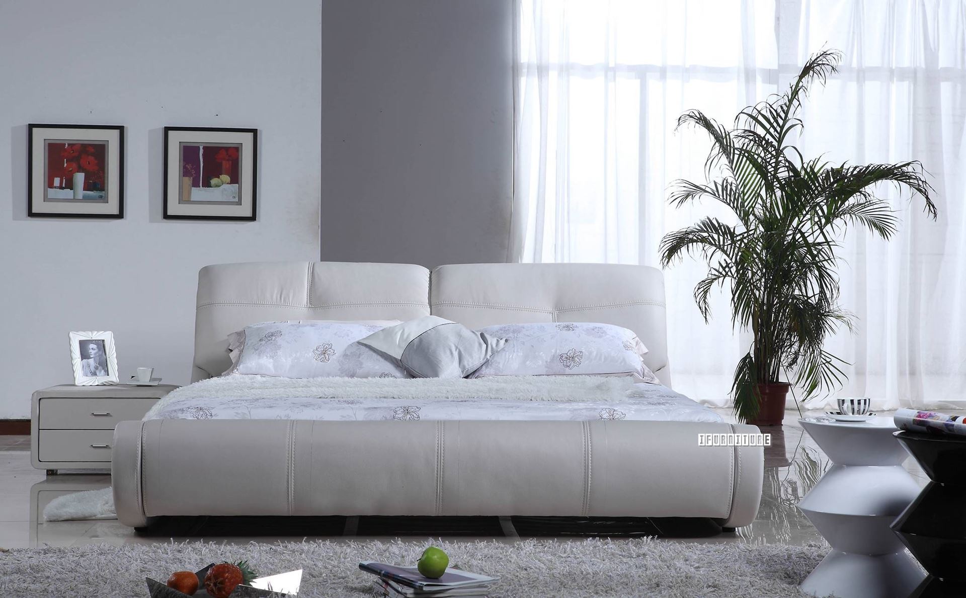 MODENA Genuine Leather Bed in Queen/ Super King Size