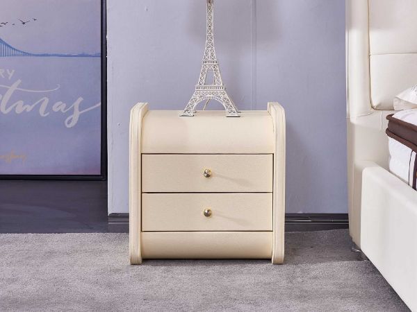 Picture of COCO 2 DRW Leather Bedside Table
