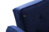 Picture of ARTHUR 3 Seater Velvet Sofa Bed (Blue)