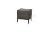 Picture of LOFT 2-Drawer Leather Bedside Table (Grey)