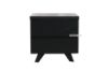 Picture of STOCKHOLM 2-Drawer Bedside Table Solid Oak (Black)