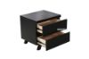 Picture of STOCKHOLM 2-Drawer Bedside Table Solid Oak (Black)