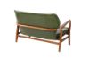 Picture of KENT 2 seat Solid beech Lounge Chair *Vintage PU Leather