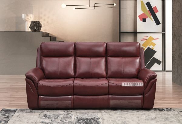 Picture of Breville Genuine Leather 2RR+3RR Recliners *Wine Red  