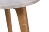 Picture of COPENHAGEN D50 Solid Oak Round Marble Coffee Table