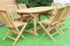Picture of BALI Solid Teak Oval 160/240 7PC Extension Dining Set