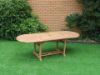 Picture of BALI Solid Teak Oval 160/240 7PC Extension Dining Set