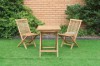 Picture of BALI Solid Teak Wood 3PC Outdoor Dining Set (60 Square Table)