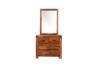 Picture of PHILIPPE 4 DRW Dressing Table with Mirror (Rustic Java Colour) - Mirror Only