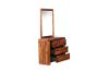 Picture of PHILIPPE 4-Drawer Dressing Table with Mirror (Rustic Java Colour)