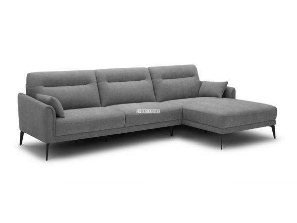 Picture of DREAMDOM Sectional fabric Sofa *Grey - Facing Right Without Ottoman