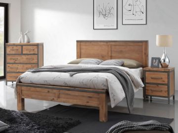 Picture of KANSAS Bed Frame in Queen/Super King Size (Acacia Wood)