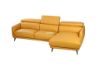 Picture of LUCCA Sectional Sofa in 100% Top leather (Yellow)