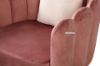 Picture of Liston CURVED FLARED ACCENT CHAIR* PINK  VELVET