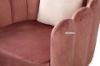 Picture of LISTON Curved Flared Accent Chair (Pink Velvet)