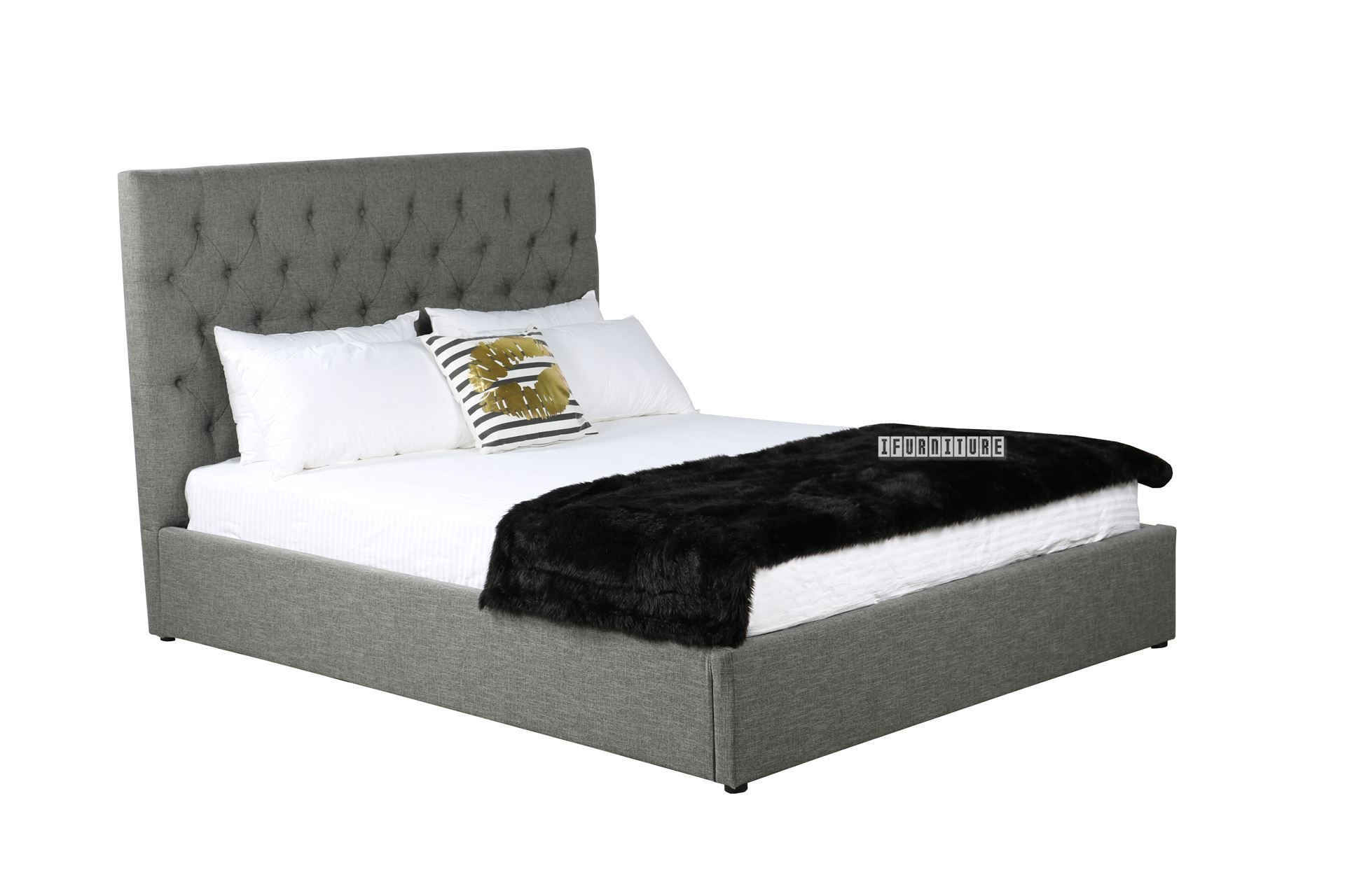 Ontario Eastern King Size Storage Bed *Gas Lift