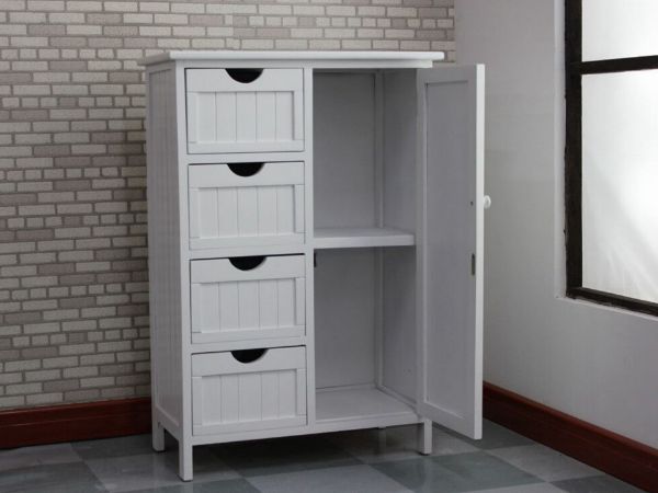 Picture of NORTON 4 DRW 1DR SMALL CABINET * WHITE